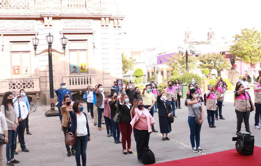 Realizan toma de protesta simbólica las mesas directivas de casillas en SLP