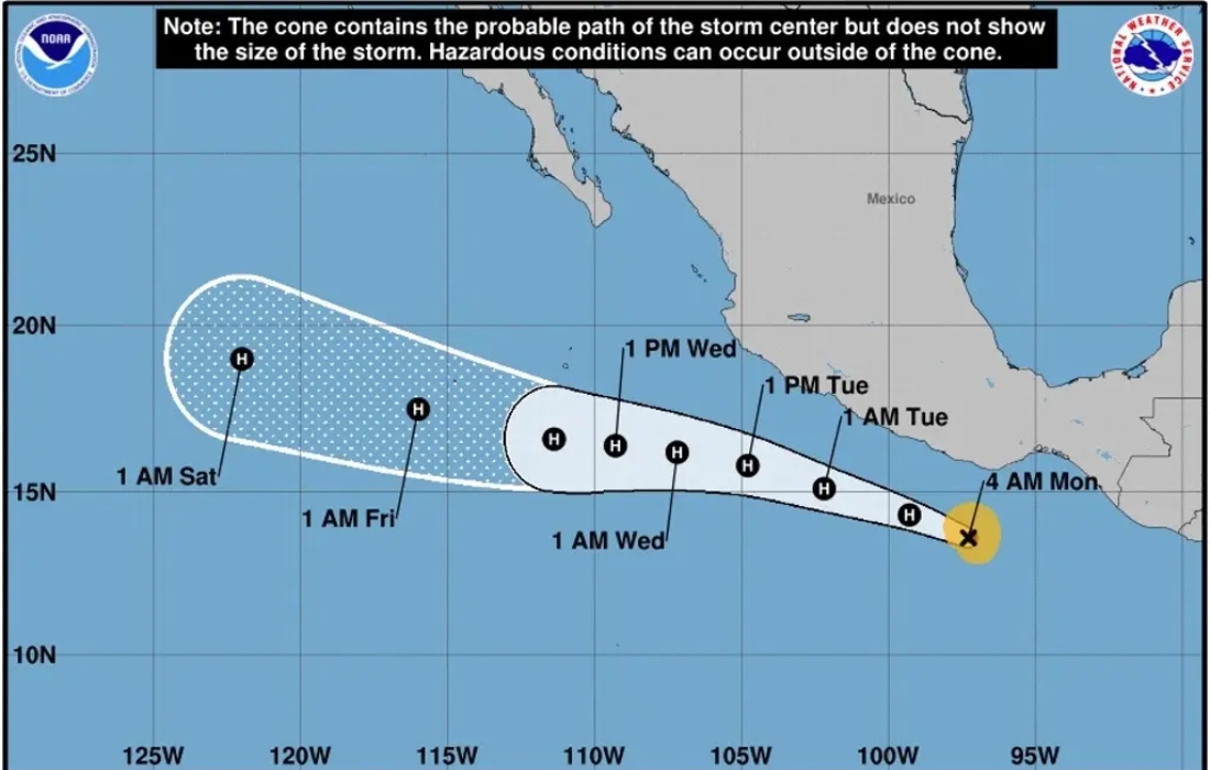 ‘Bonnie’ ya es huracán categoría 1 al sur de Oaxaca