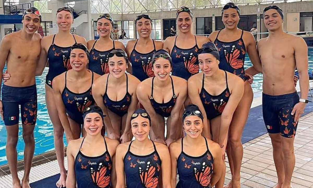 Equipo mexicano de natación artística se hace de dos medallas de oro y una de bronce en Copa del Mundo 