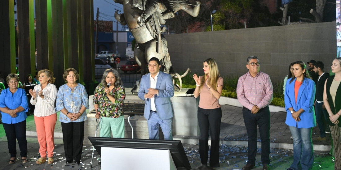 Ricardo Gallardo inaugura monumento en honor a Graciano Sánchez Romo