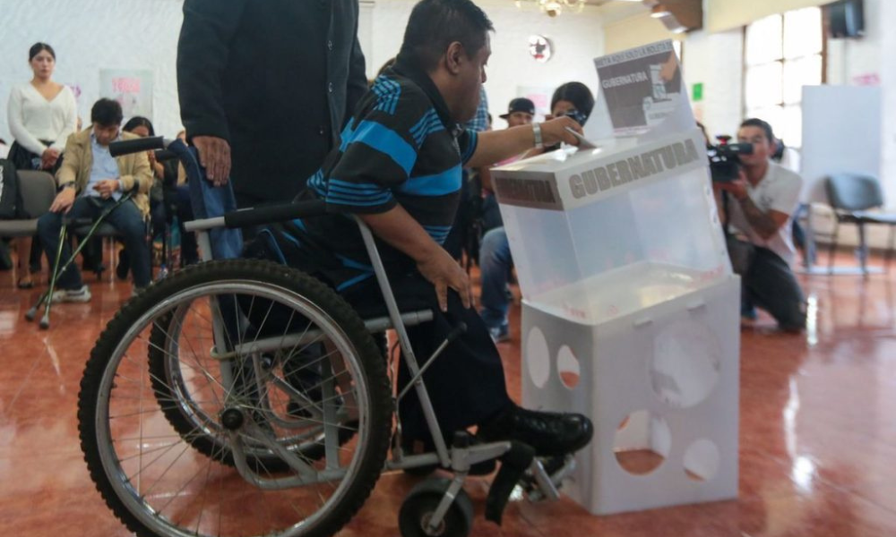 INE anuncia modalidad de voto inclusivo para personas con discapacidad