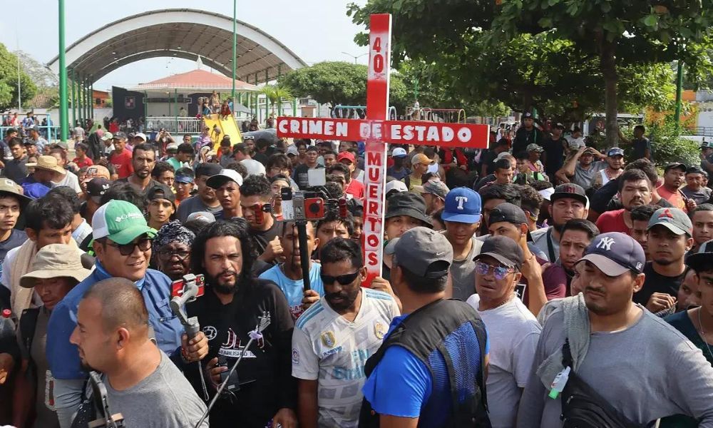 ‘Viacrucis migrante’ avanza hacia Ciudad de México con el apoyo de las autoridades locales